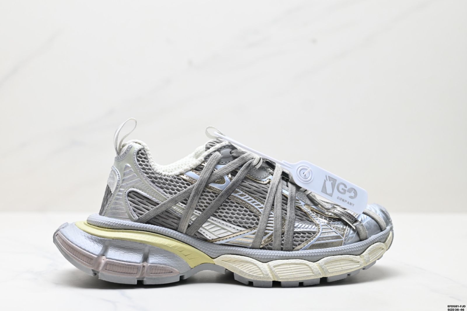 【即発送】BALENCIAGA 3XL 風　ダッドスニーカー　厚底 即発送】BALENCIAGA 3XL 風 ダッドスニーカー 厚底 - メルカリ