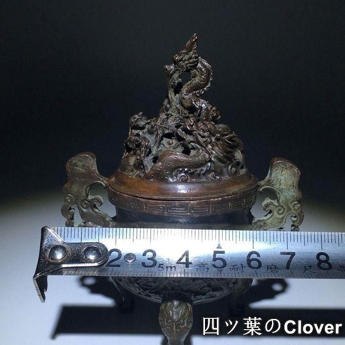 銅 細工 九龍香炉 三足鼎薫香炉 香道具 装飾品 工芸品 置物 - メルカリ