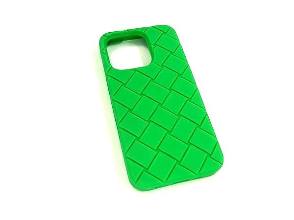 BOTTEGA VENETA ボッテガヴェネタ イントレチャート ラバー iPhone16Pro 対応 アイフォンケース グリーン系 BM9268