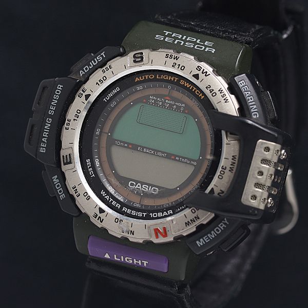 カシオ プロトレック PRT-40UJ デジタル メンズ 腕時計 稼働品 