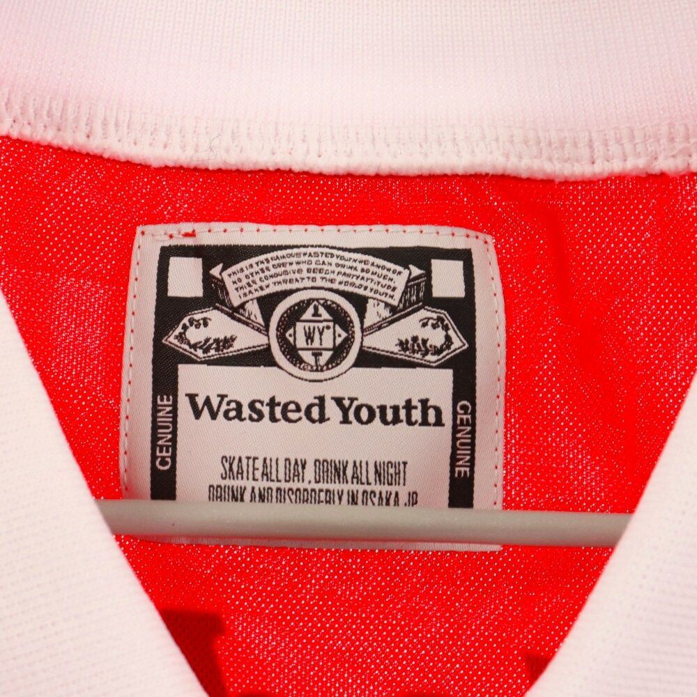 Wasted Youth Soccer Shirt M Red VERDY 美品 Wasted Youth Soccer