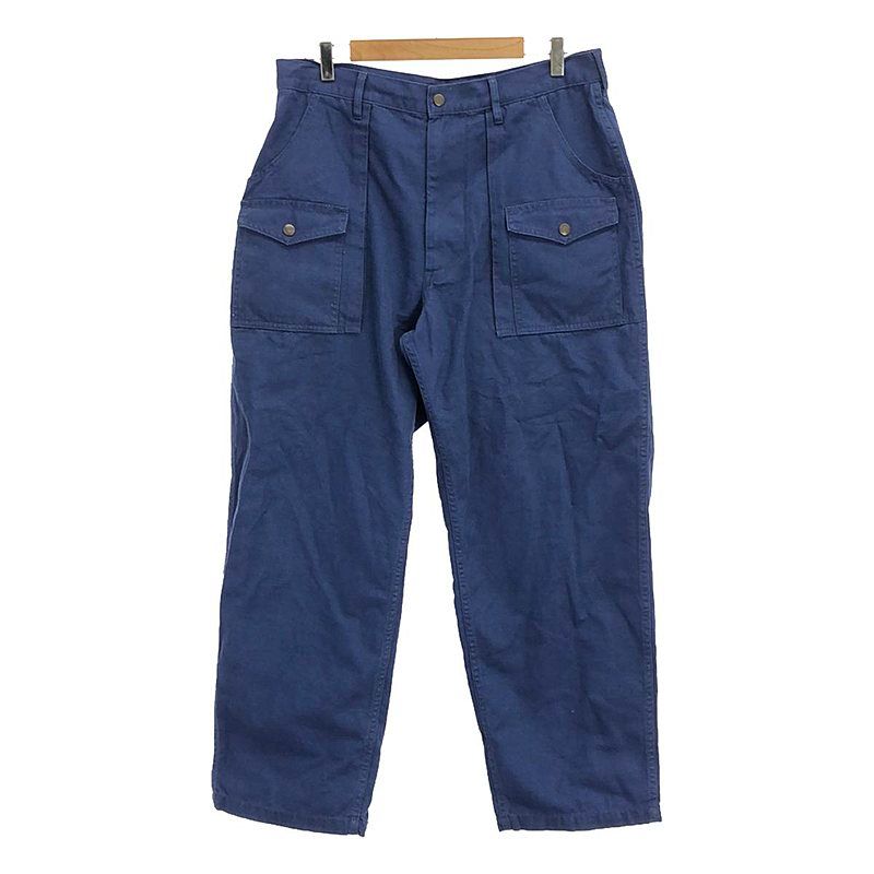 BEAMS PLUS / ビームスプラス | ドローストリング ヘビーオックスフォード ブッシュパンツ | L | ブルー | メンズ