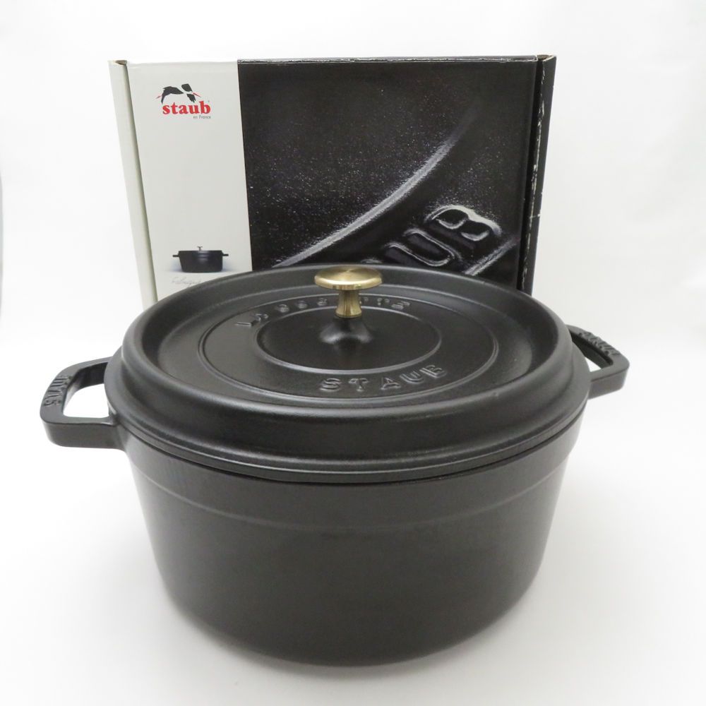 STAUB ストウブ ピコ ココット ラウンド 両手鍋 26cm ほうろう ホーロー SM4513H2