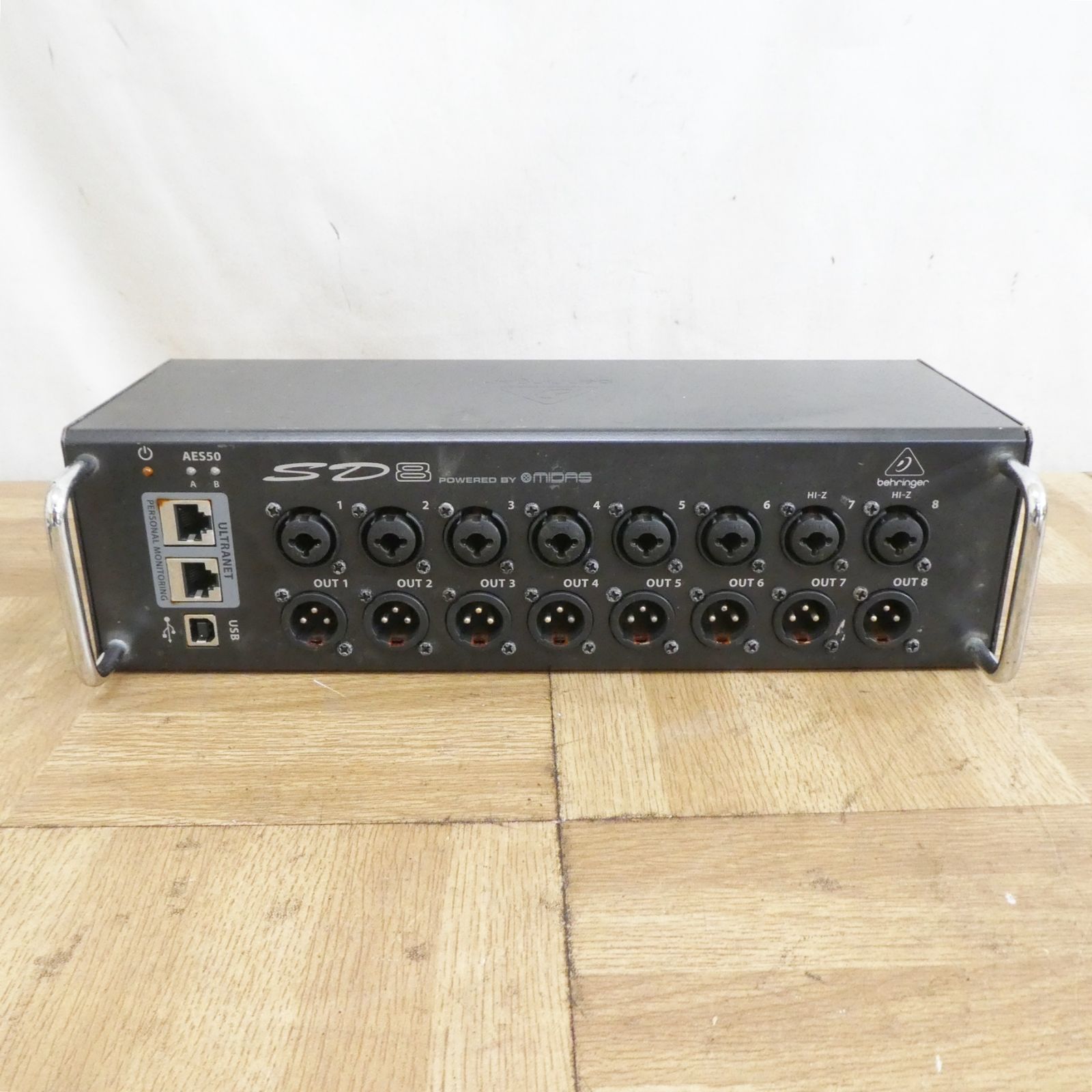 US983 定価約6万円 BEHRINGER ベリンガー SD8 8in 8out デジタルステージボックス 通電OK 50
