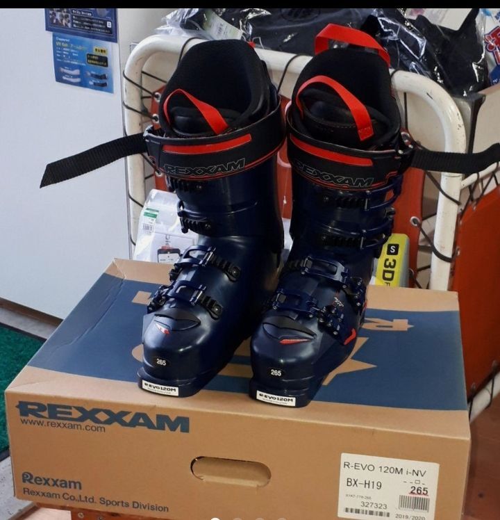 REXXAM〔レクザム スキーブーツ〕R-EVO 120M IRON NAVY 24.0cm-