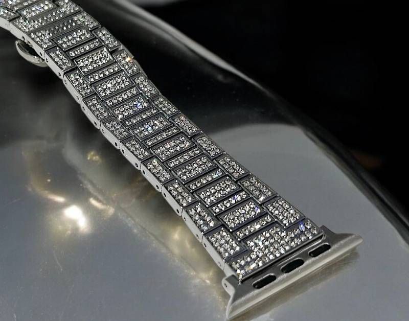 シルバー アップルウォッチバンド パヴェカバー Apple Watchステンレスベルト 保護ケース メンズ レディース 49mm ultra ultra2 ultra3 ウルトラ キラキラ メッキ サイドガード クリスタル WWW_OPDRERGINERDOGAN_COM