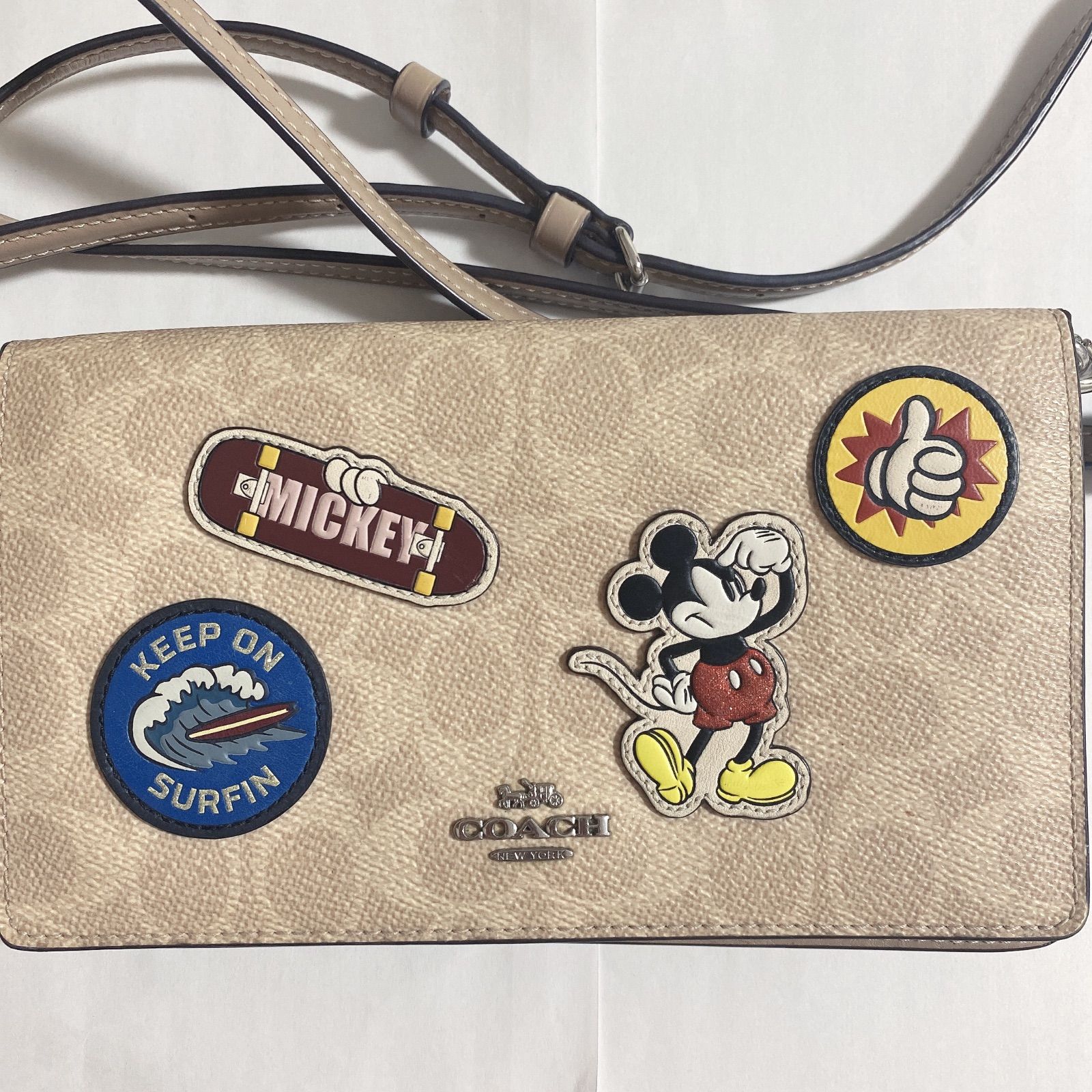 COACH コーチ ディズニー ミッキー コラボ ショルダーバッグ コーチ 