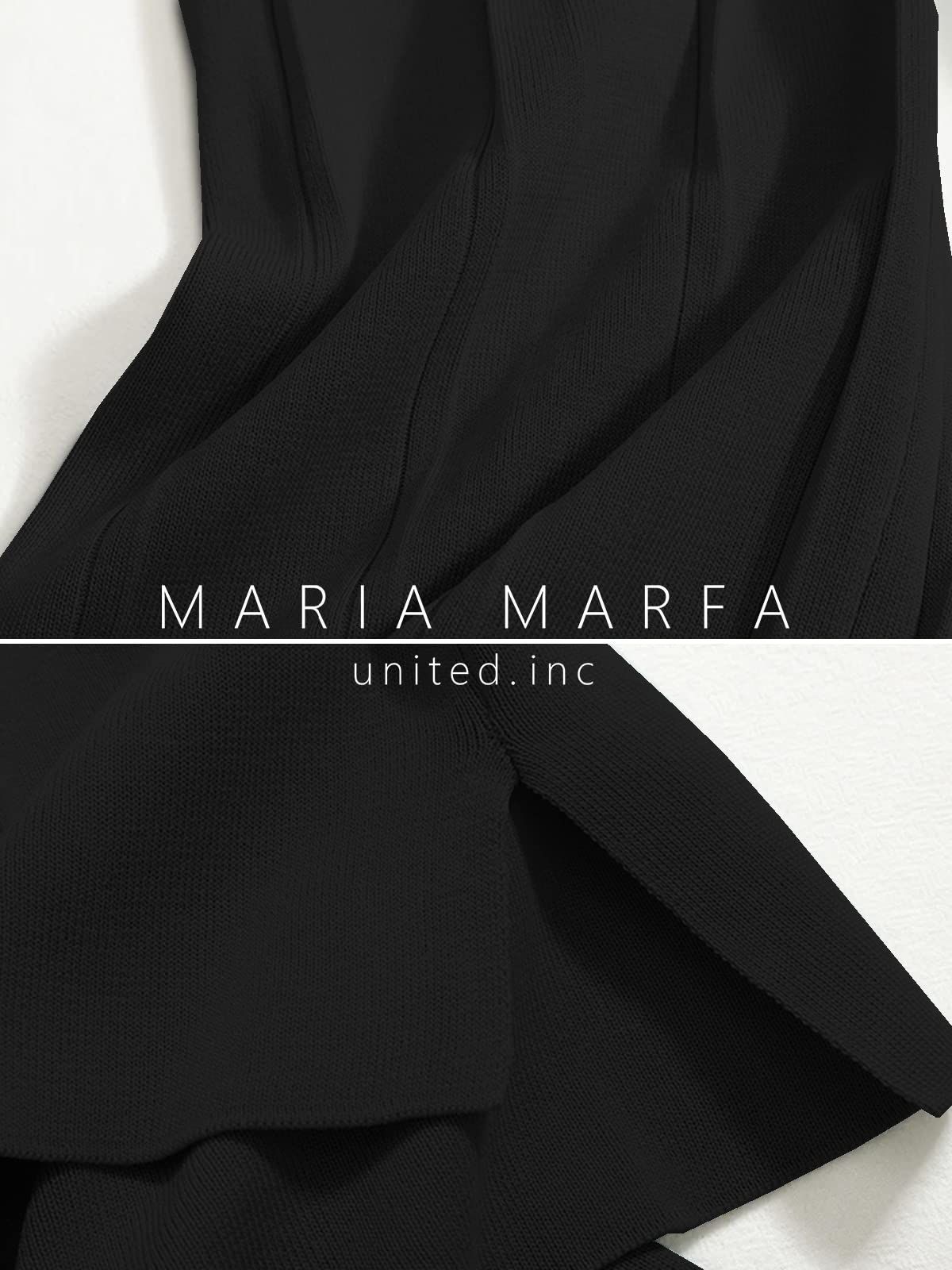 MARIA MARFA フレンチスリーブ セットアップ tシャツ ハイウエスト ロングパンツ 上下 2点セット 春 夏 3S-M39