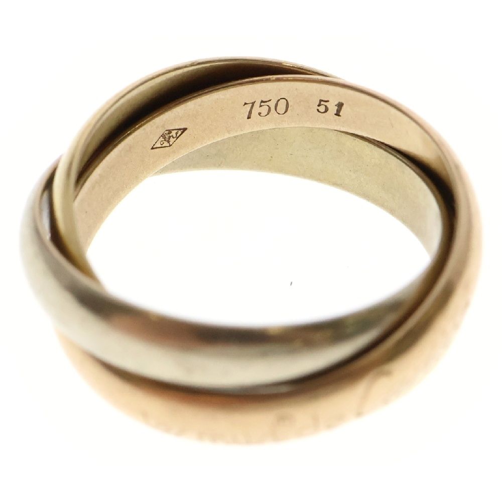 Cartier (カルティエ) トリニティ リング Au750 K18 YG×PG×WG イエロー  