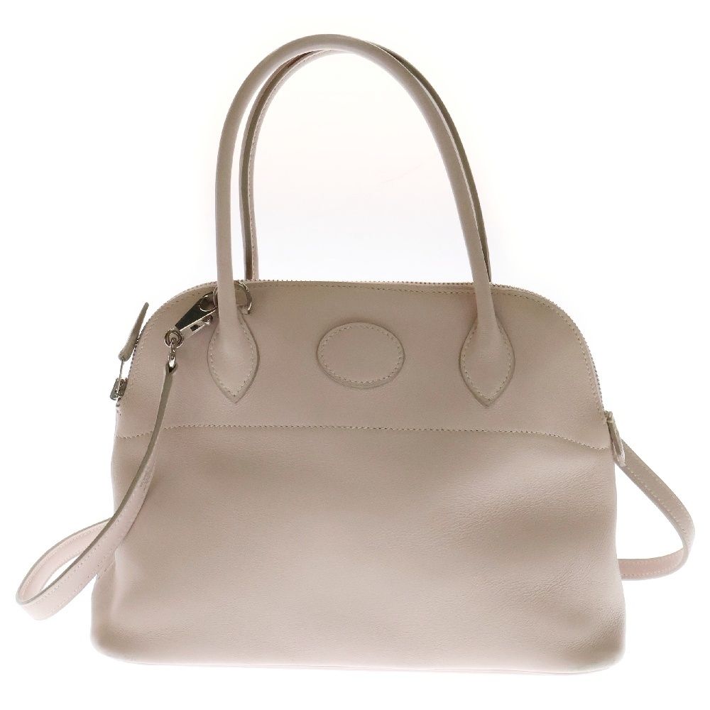 HERMES エルメス ボリード27 スイフト ローズドラジェ ピンク □K シルバー金具 2WAY ハンドバッグ ショルダーバッグ