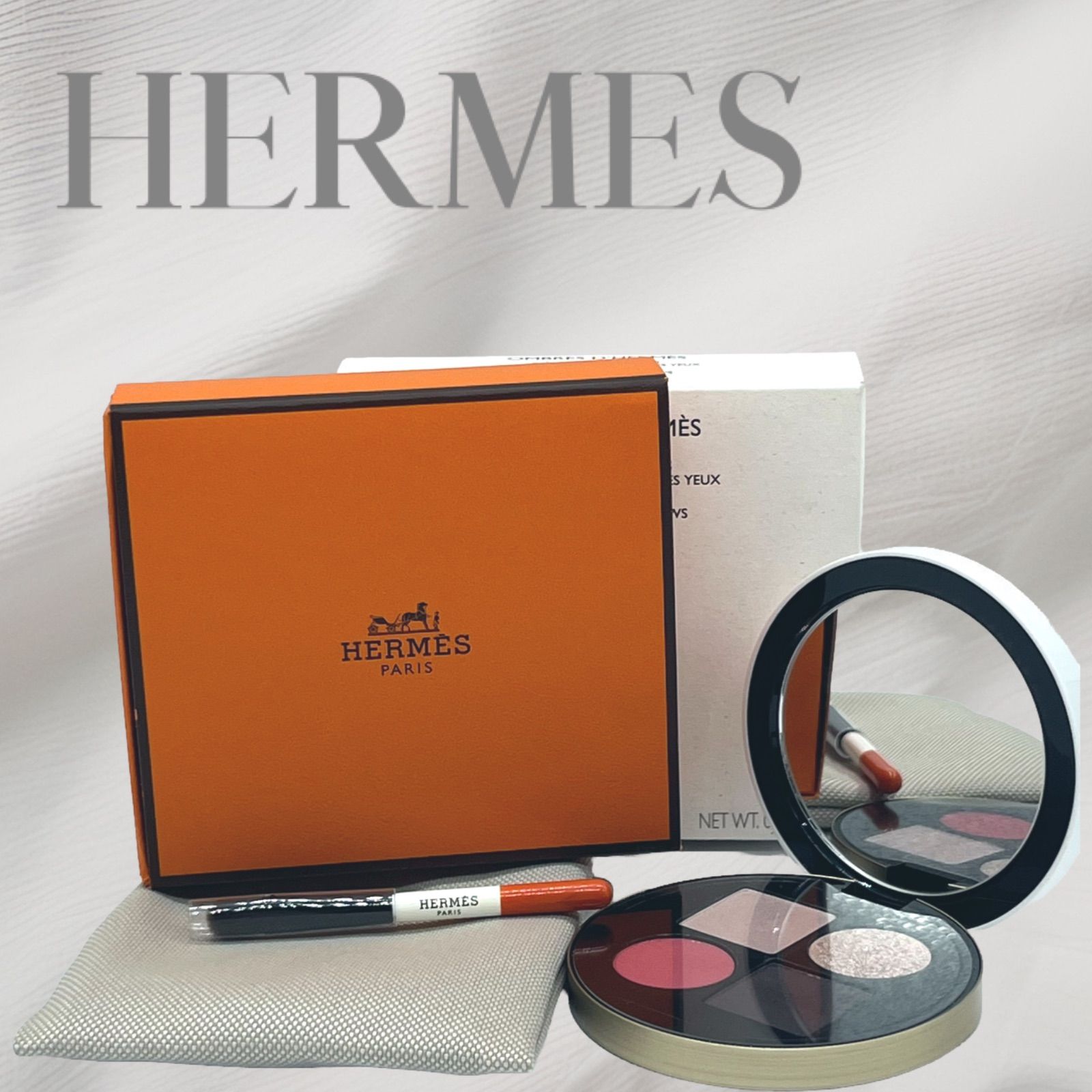 【未使用に近い】HERMES コスメ アイシャドウ オンブル クワテュール ペタル 01