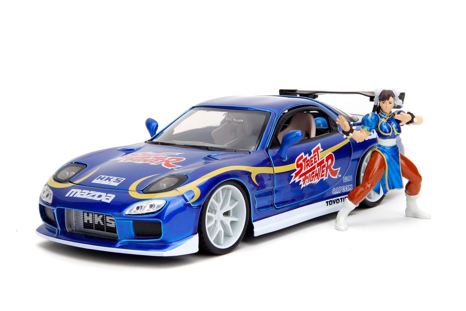 ストリートファイター 1|24スケール ダイキャストミニカー フィギュア付き 1993 マツダ RX-7 春麗 1993 マツダ RX-7 春麗