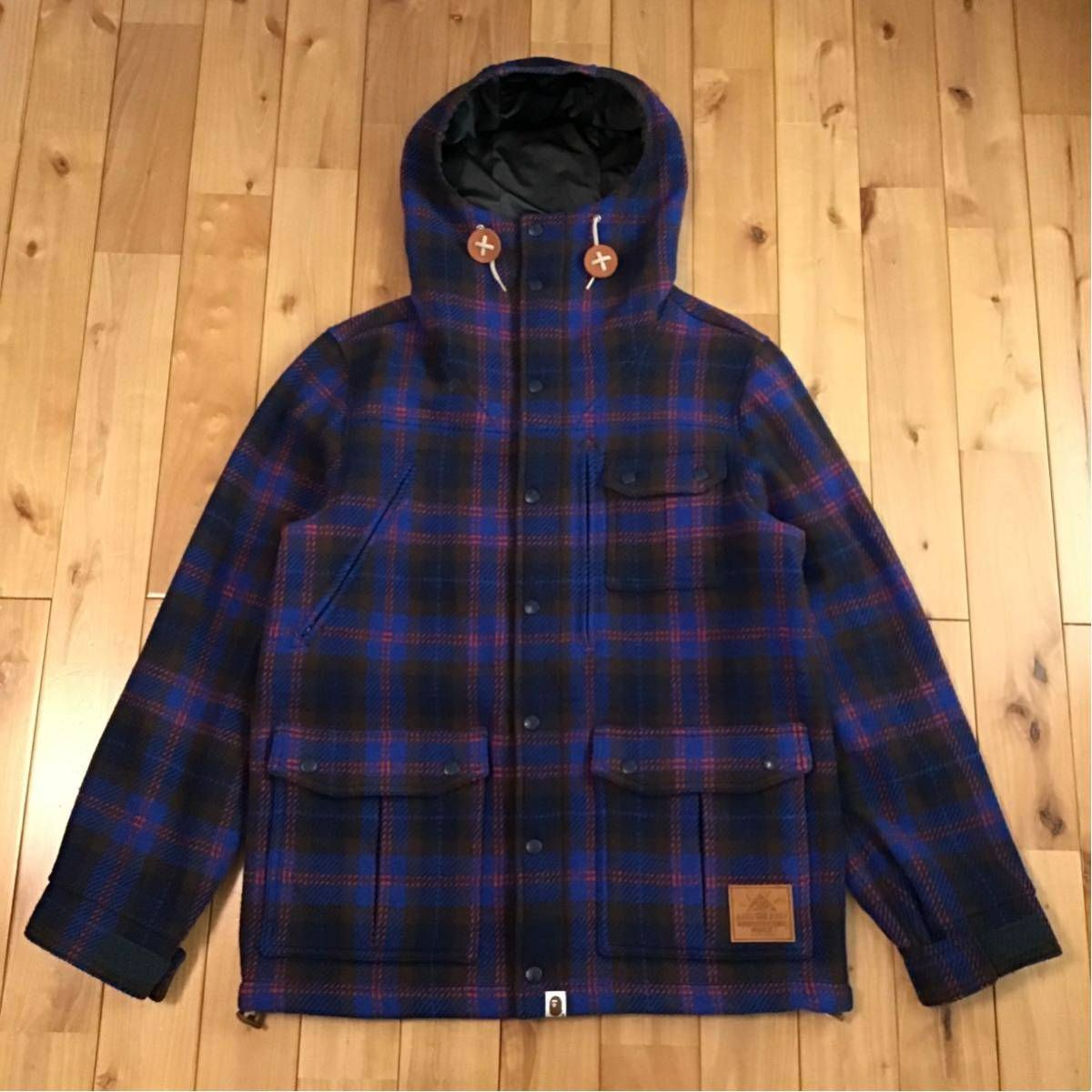 Gore windstopper × BAPE チェック フード ジャケット Lサイズ a 