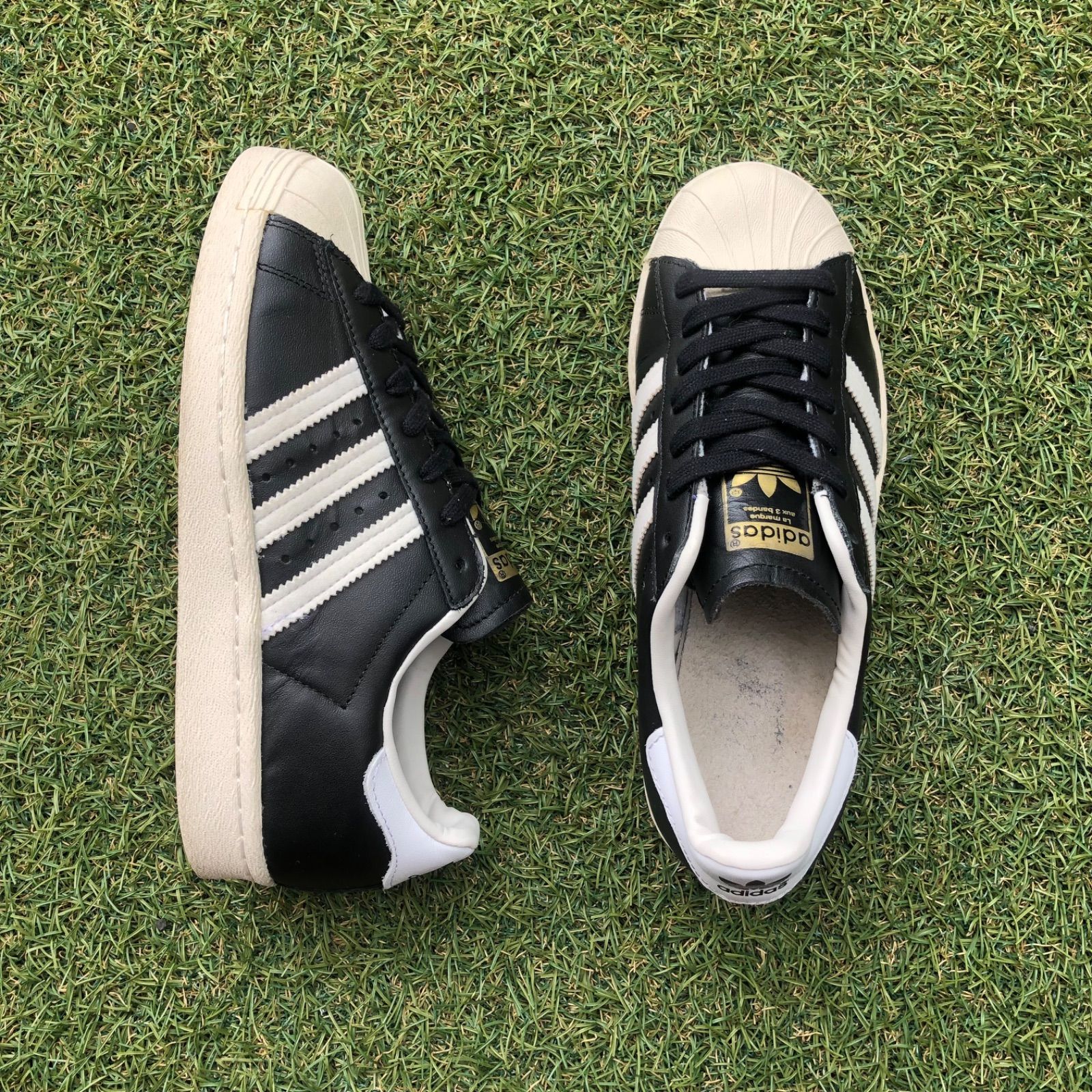 Adidas superstar 80s black white & chalk best sale