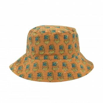 コンフィーブロックプリント バケットハット オレンジ 16725721003