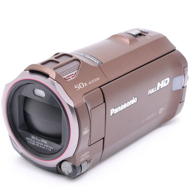 並品 パナソニック Panasonic HDビデオカメラ W870M ブラウン｜ワイプ撮り×50倍ズーム｜内蔵メモリー32GB搭載｜光学補正で安定撮影