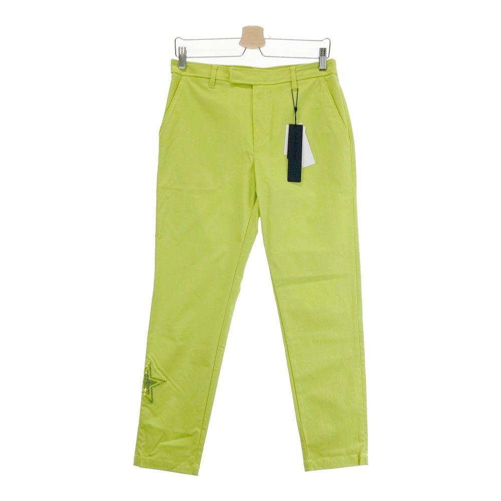 サイズ：4 DANCE WITH DRAGON ダンスウィズドラゴン ストレッチパンツ 星 グリーン系 [240101416256] ゴルフウェア レディース ストスト