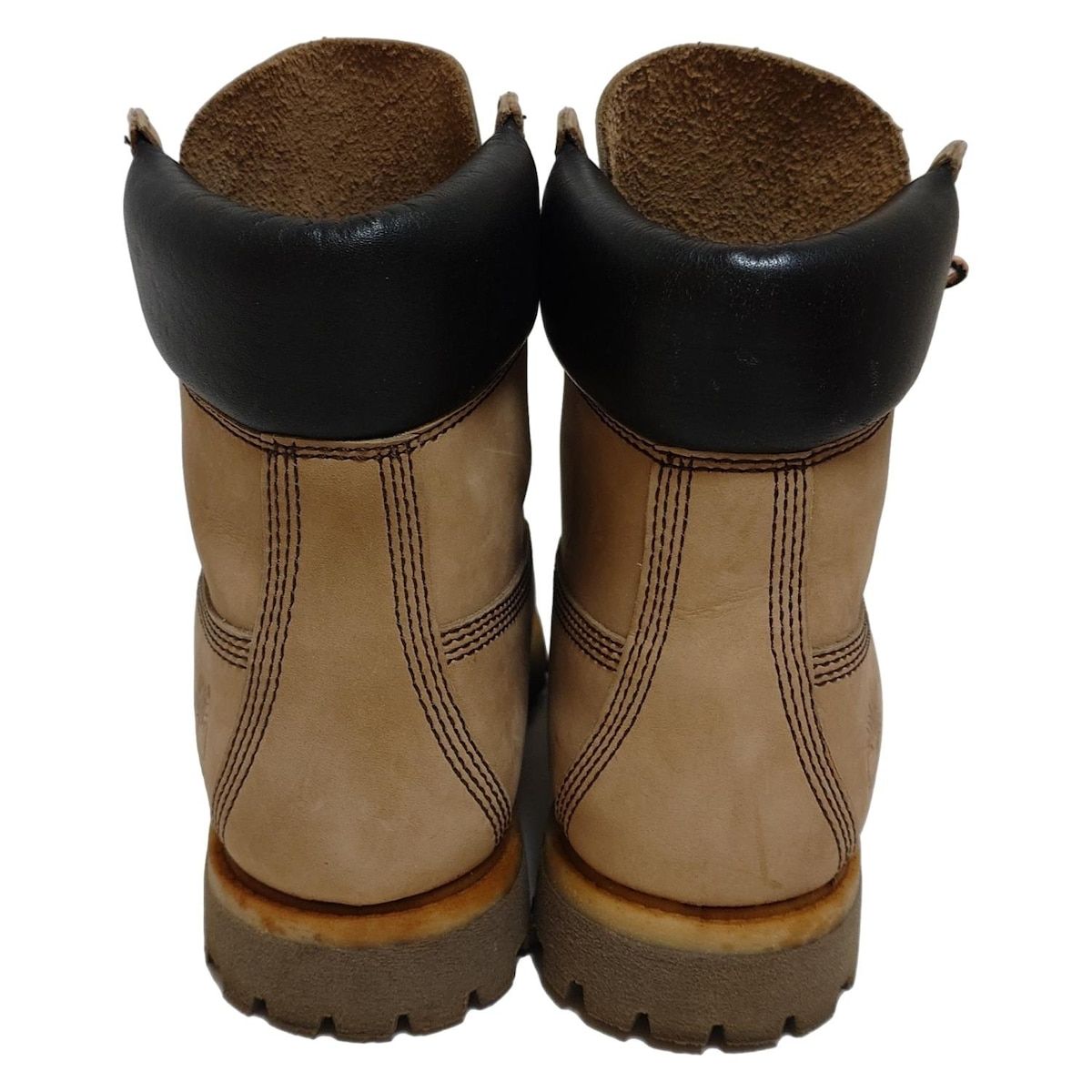 Timberland ティンバーランド ショートブーツ 6 1|2 レディース - ベージュ×ダークブラウン レザー KIN-KAAI_COM