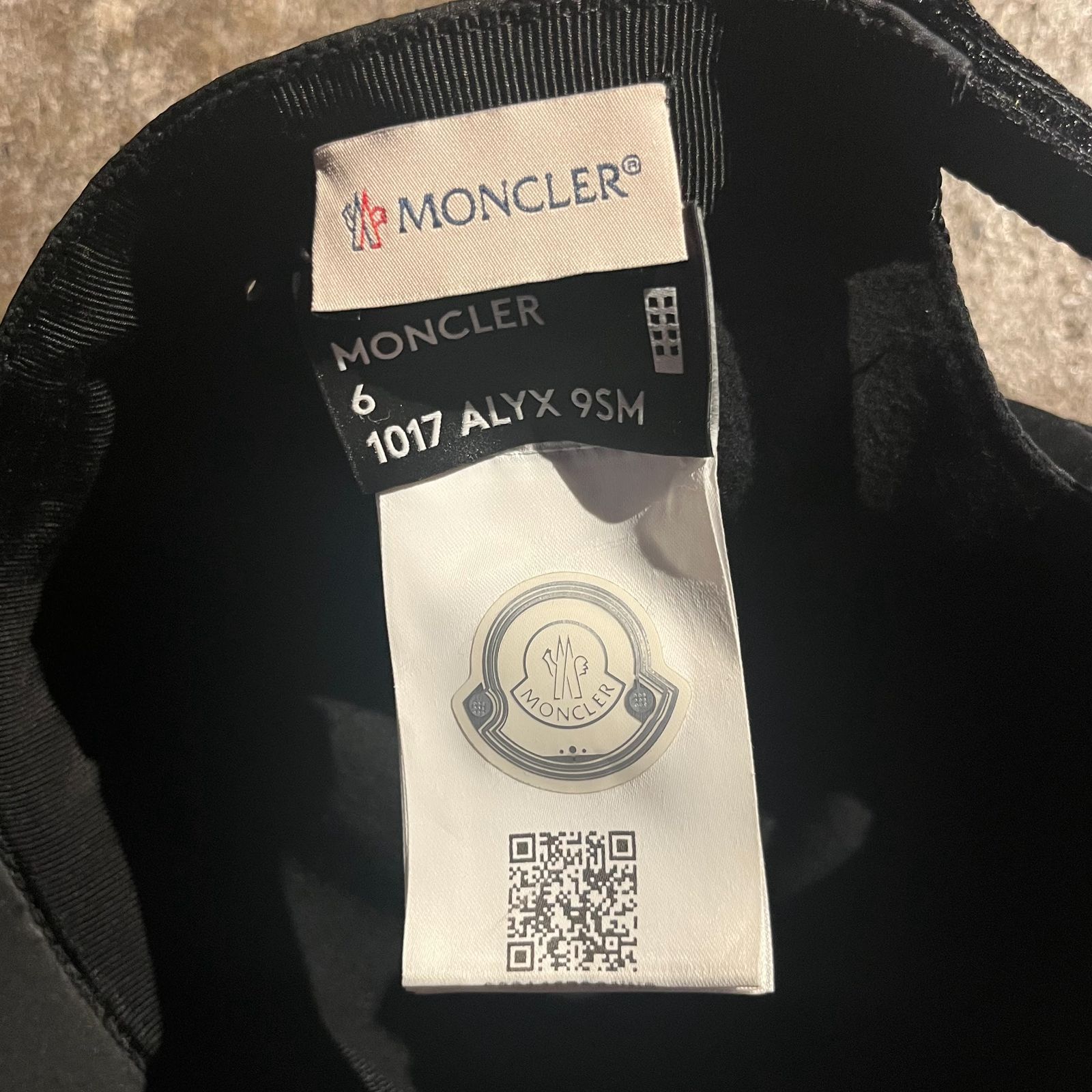 MONCLER 花柄レース　帽子　size:M MONCLER GENIUS × ALYX 19aw BERETTO BASEBALL CAP モンクレール