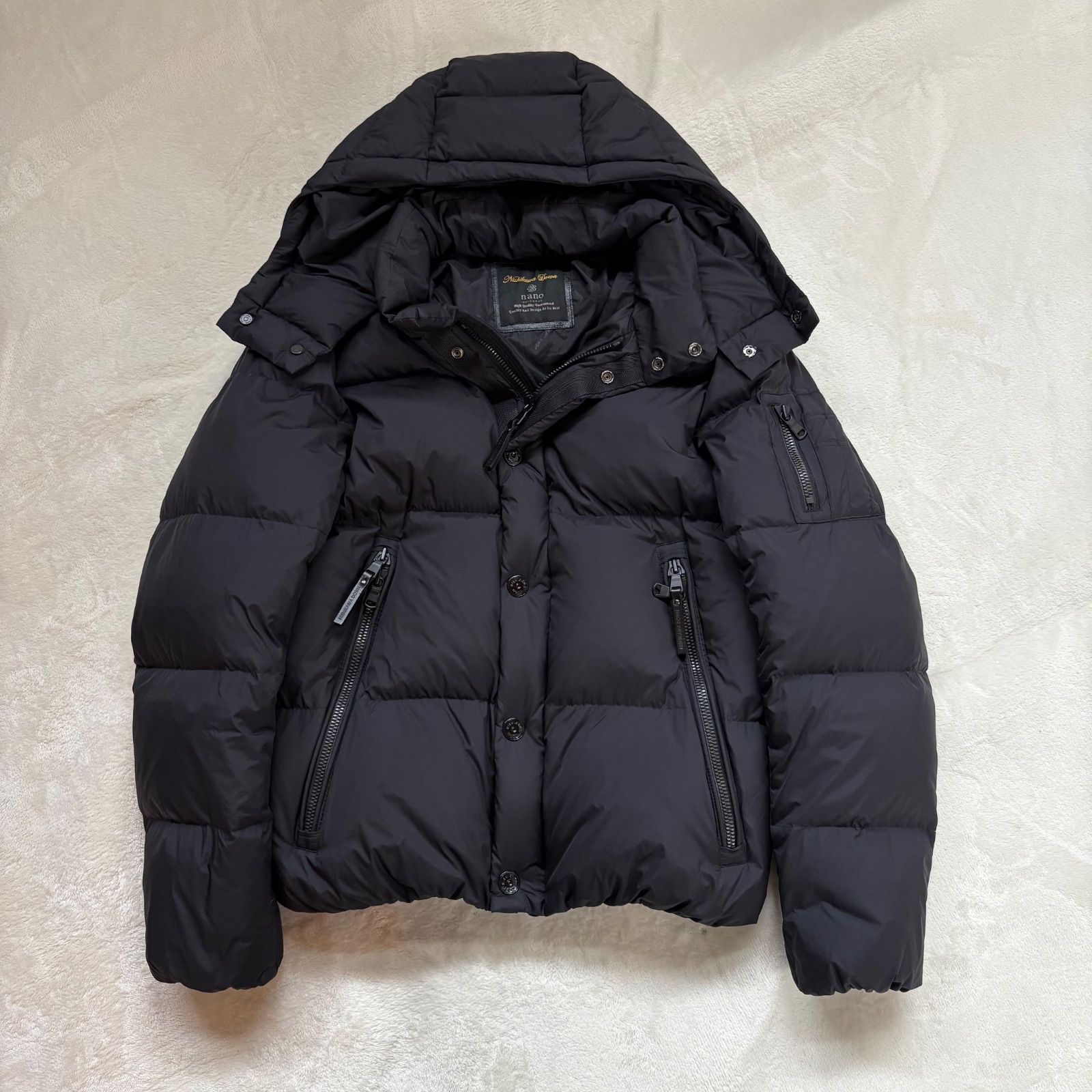 ナノユニバース NISHIKAWA DOWN ブラック ダウンジャケット nano universe ナノユニバース ダウンジャケット NUC64DW0918TS 西川