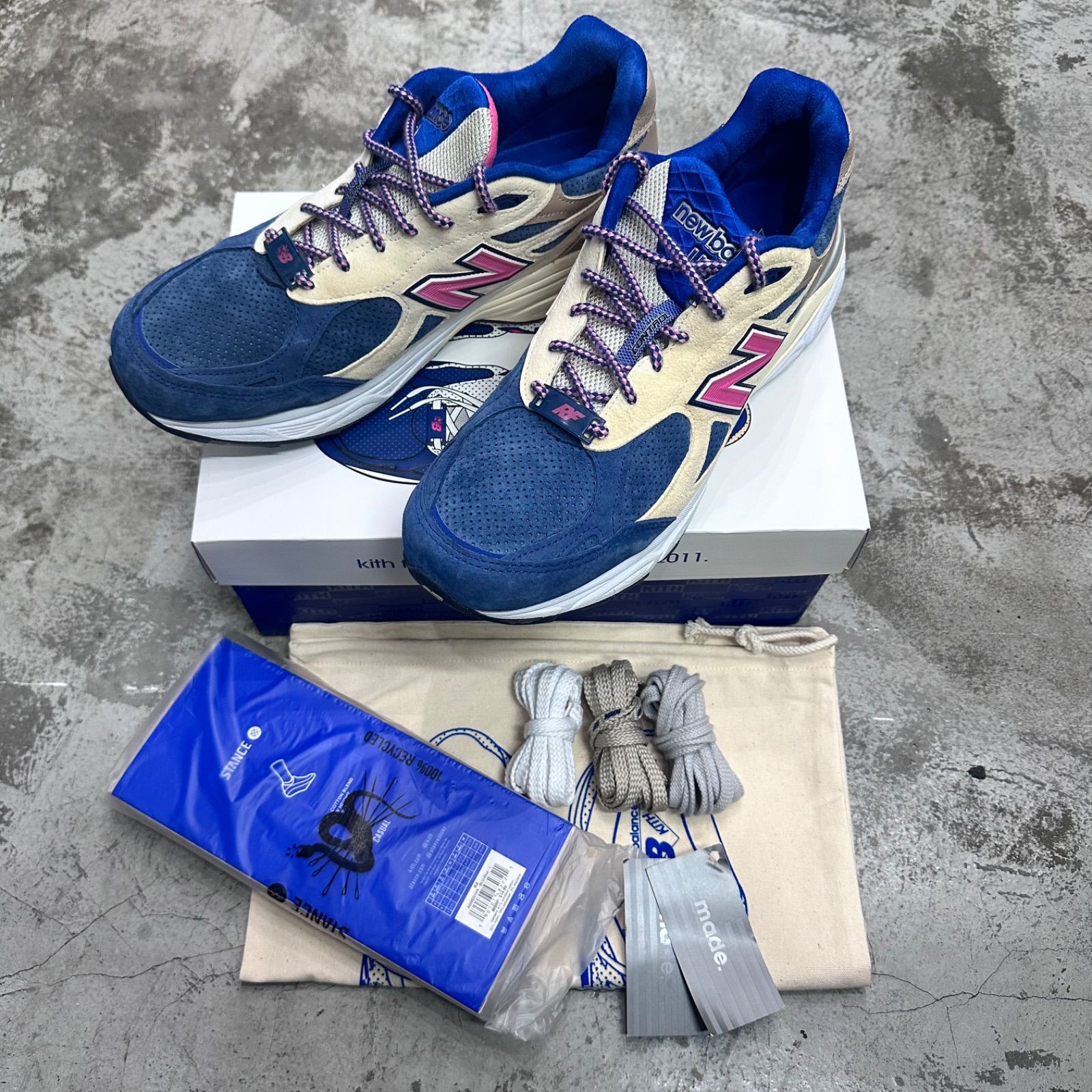 KITH New Balance 990V3 Daytona コラボ スエード スニーカー M990KH3 