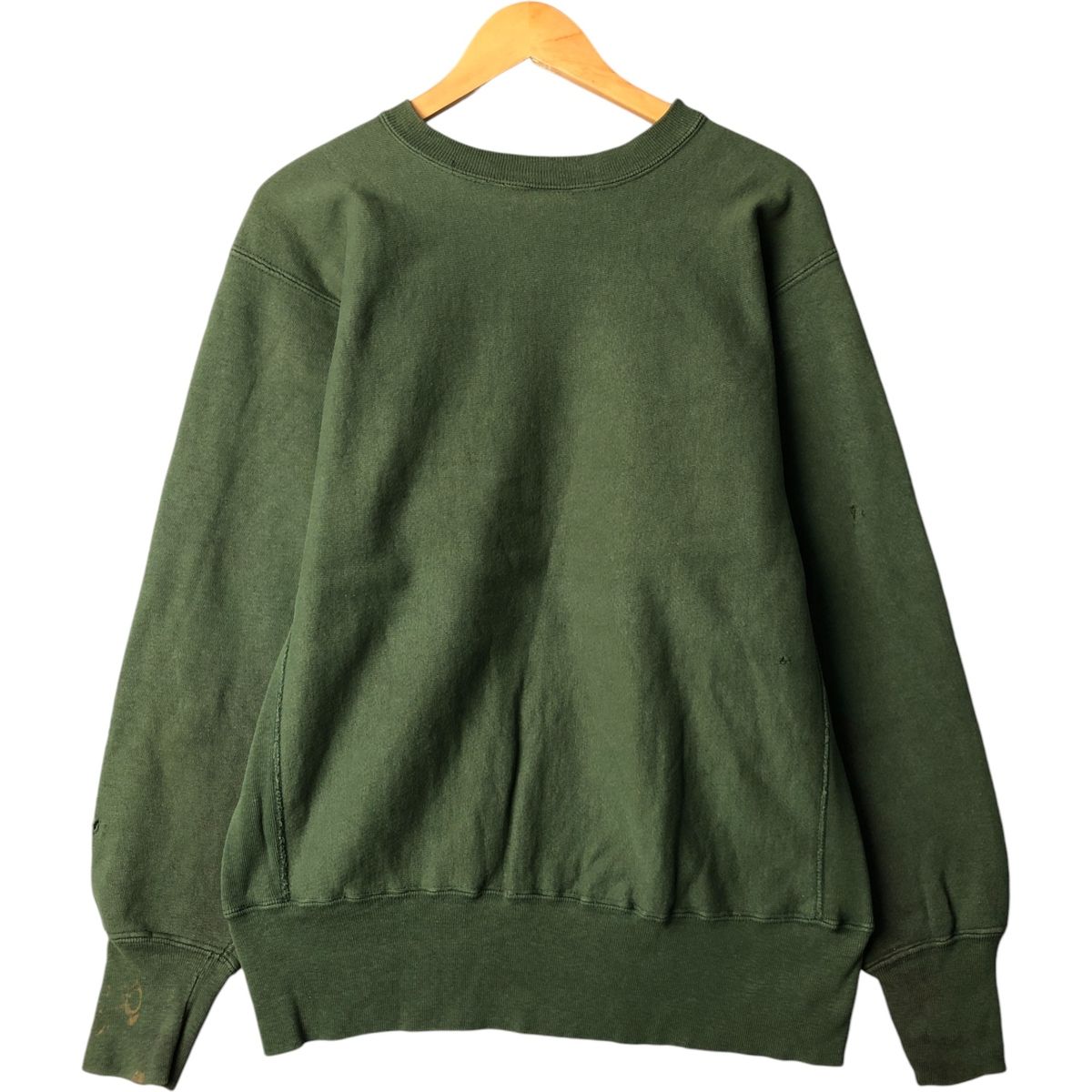 90s チャンピオンリバースウィーブ 染み込み ミシガン大学 ボロ 刺繍タグXL USA製 90s Champion R/W Sweatshirt 