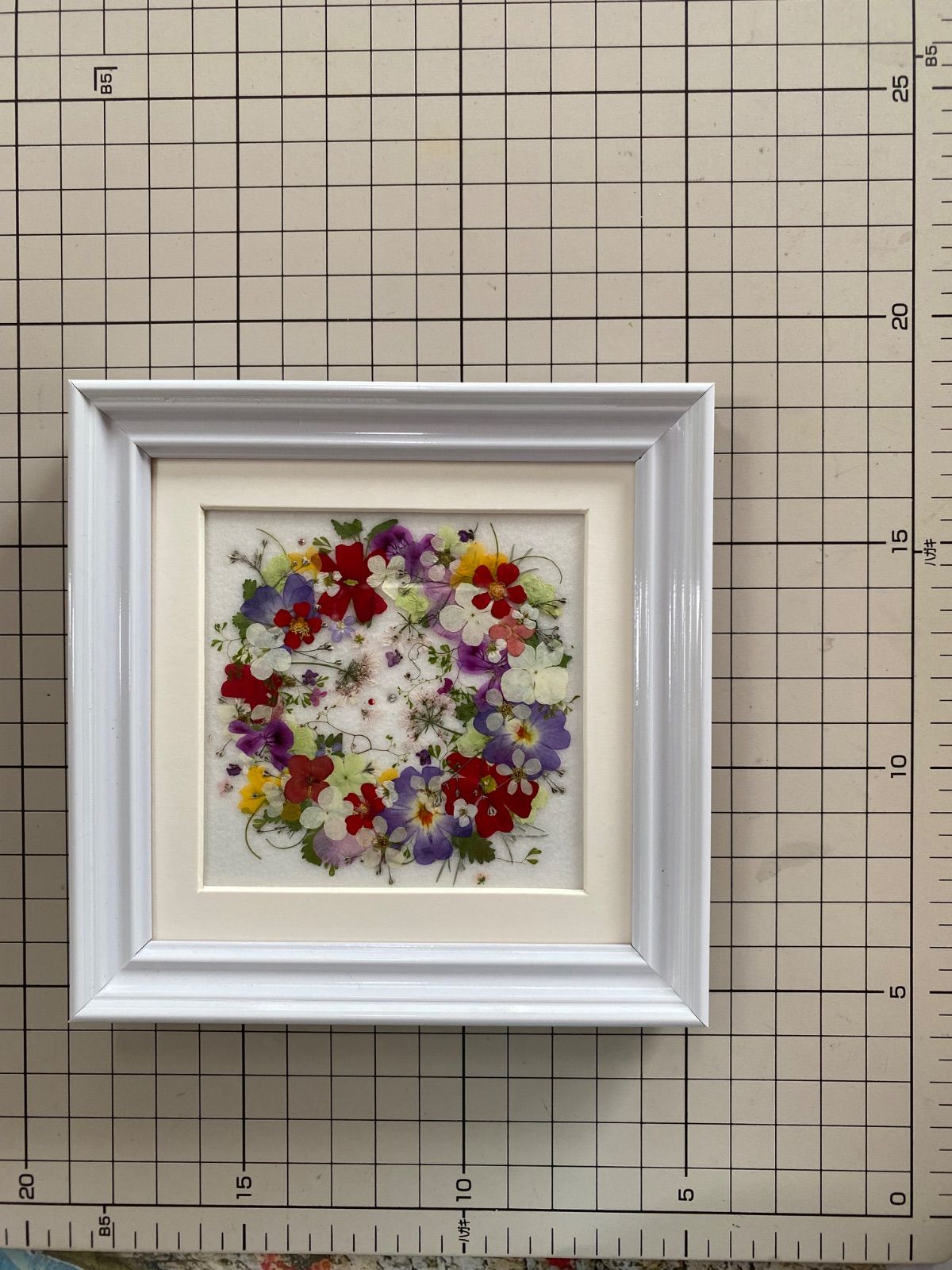 押し花アート　フラワーアート　インテリア SAIKA 押し花アート インテリア L額 カーネーション | 押し花