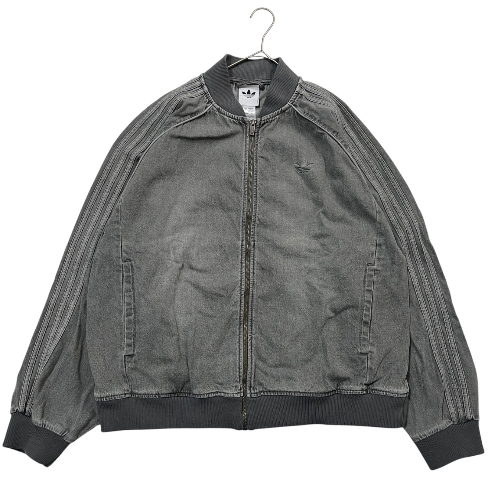 9219 adidas ルーズ SST デニム ブラック ウォッシュ ジャケット