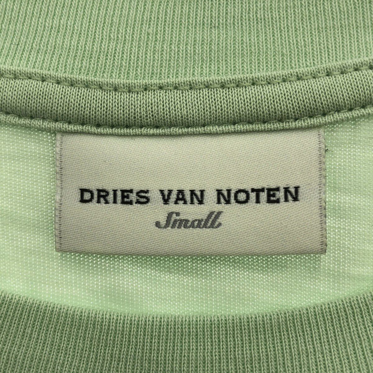DRIES VAN NOTEN - DRIES VAN NOTEN ドリスヴァンノッテン クルーネックTシャツ  グリーン S DRIES VAN NOTEN ドリスヴァンノッテン 19SS ドットデザイン