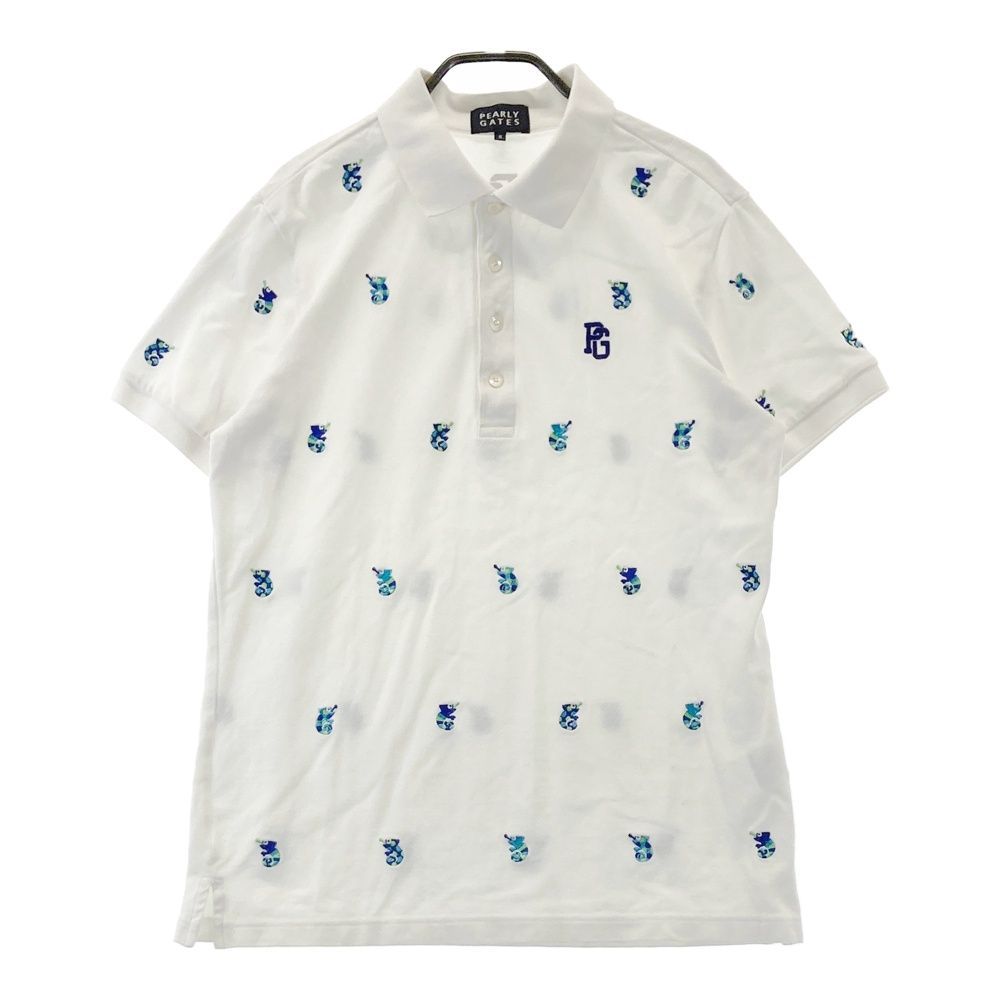 PEARLY GATES ホワイト ポロシャツ サイズ5 PEARLY GATES パーリー
