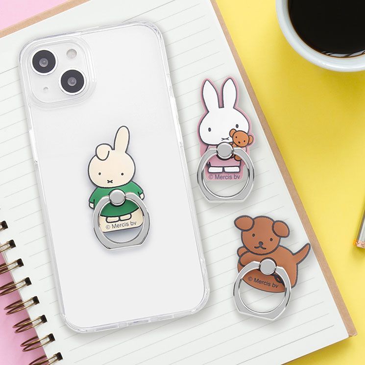 ミッフィー スマホリング ボリス りんご スナッフィー かわいい オシャレ 可愛い キャラクター グッズ ◆