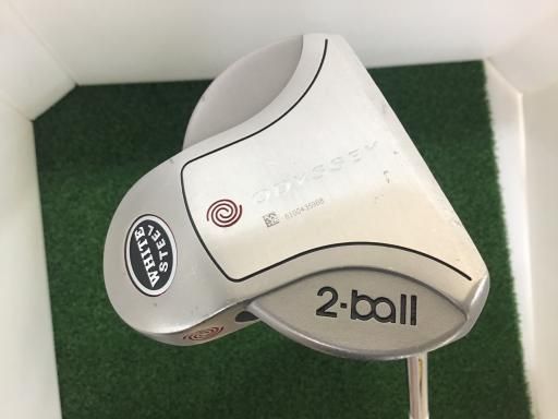 中古】 オデッセイ WHITE STEEL 2・ball 34インチ パター PT