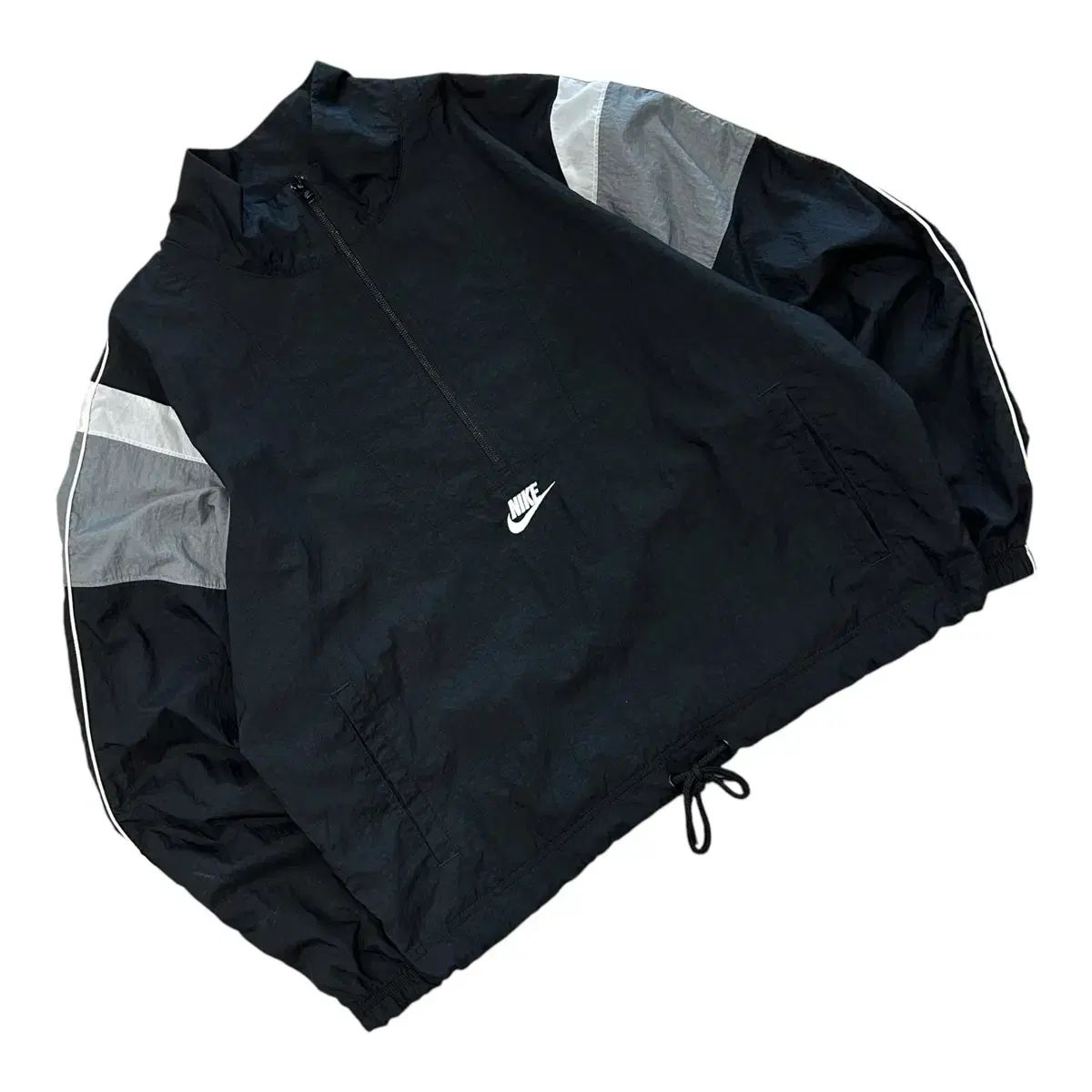XS Nike(ナイキ） ヘリテージ ハーフジップ アノラック ウインドブレーカー 黒
