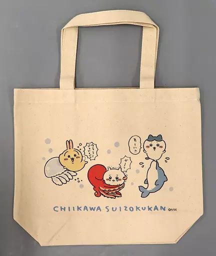 [Used] bag collection lunch size tote bag “Chiikawa Aquarium”
