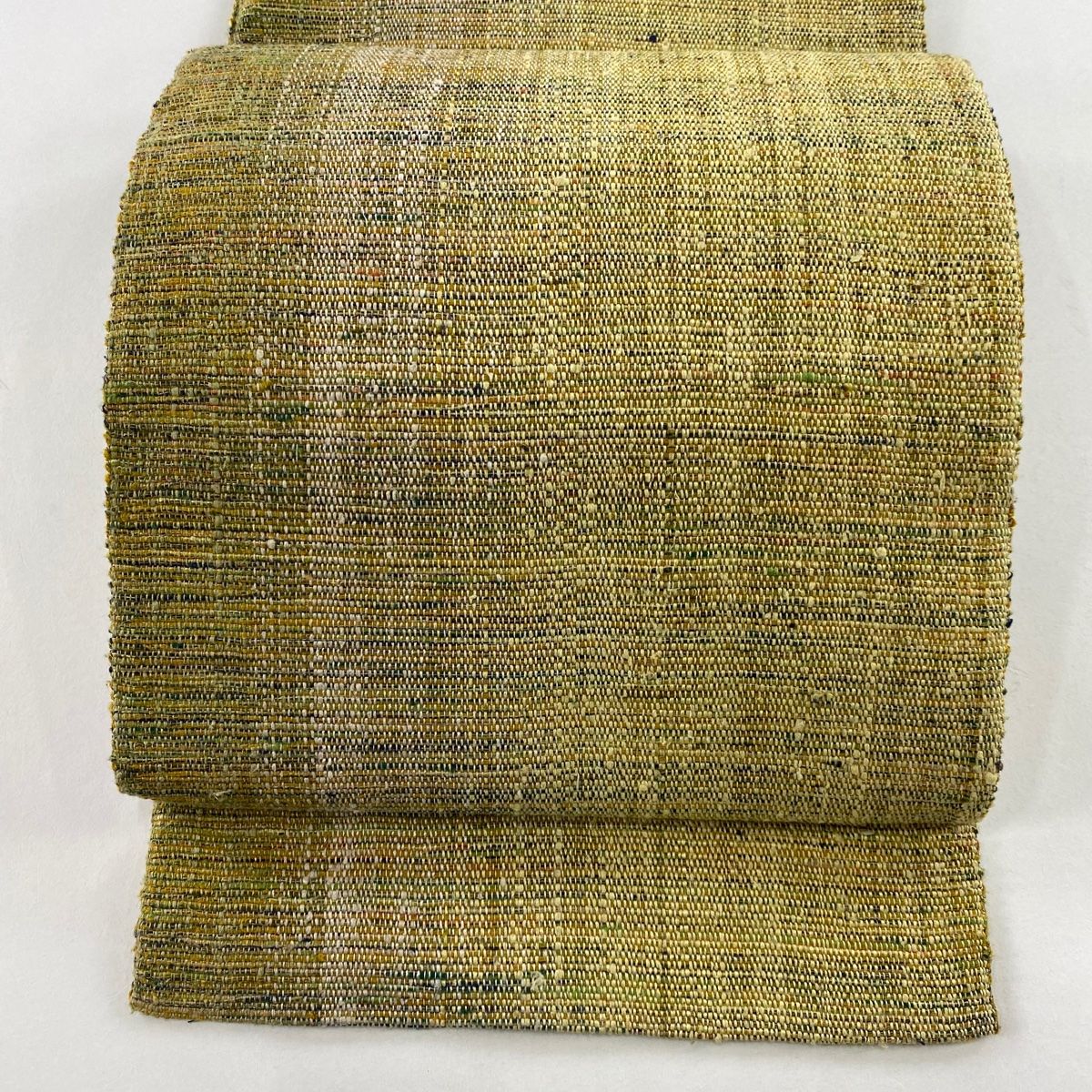 八寸名古屋帯 松葉仕立て 正絹 紬地 透け感あり夏帯にも 未使用 イ5909 八寸名古屋帯 松葉仕立て 正絹 紬地 透け感あり夏帯にも