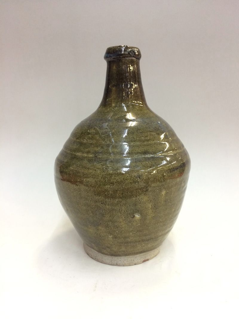 美濃焼　口付徳利　江戸末~明治　◆ 29/5_9 美濃焼 口付徳利 江戸末~明治 ◇ 29/5_9 幕末明治瀬戸の名工