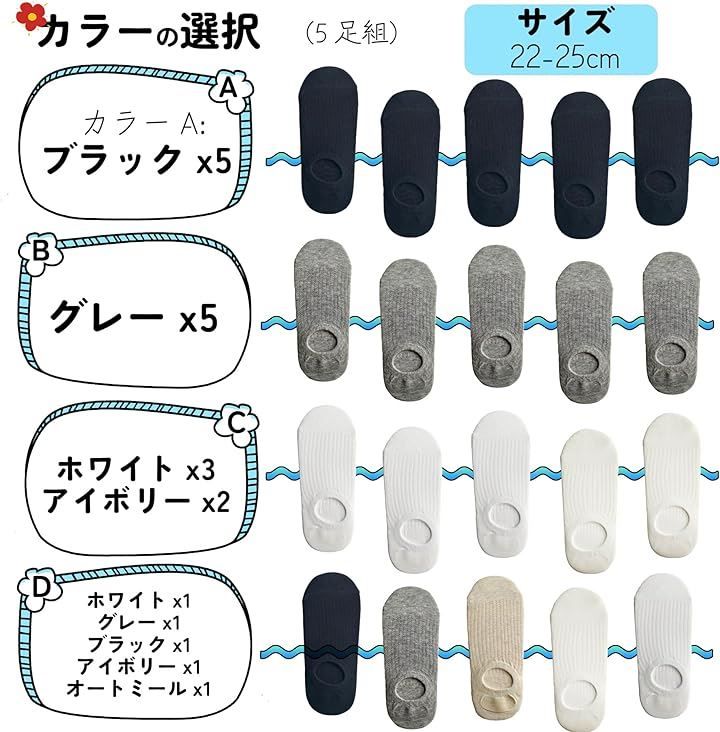 もこ 素足ごこち レディース クルーソックス 大ドット柄 ライトグレー