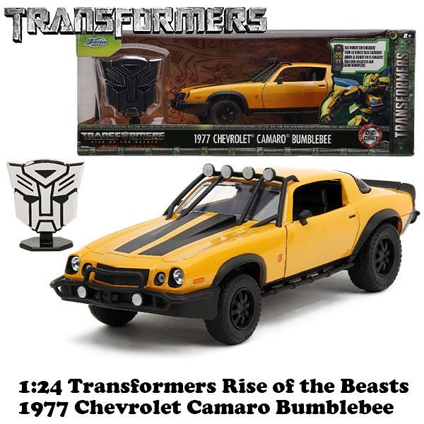 1:24 TRANSFORMERS RISE OF BEASTS 1977 CHEVY CAMARO BUMBLEBEE