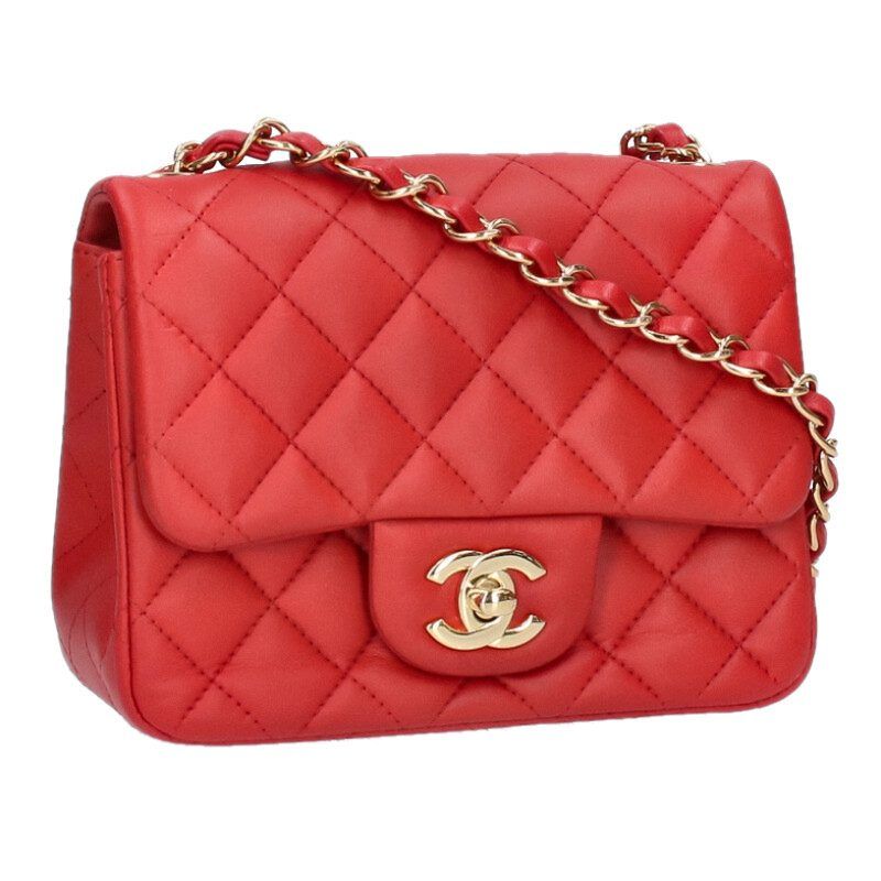 シャネル ミニマトラッセ16 ラムスキンチェーンショルダーバッグ