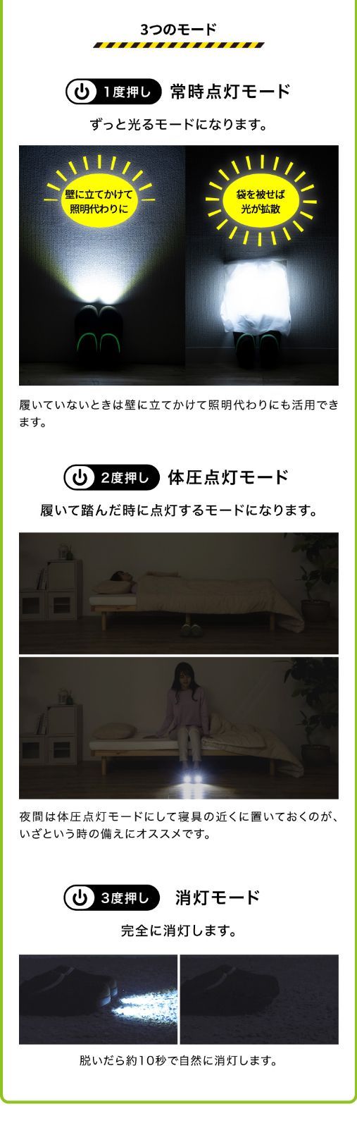 防災ライトルームシューズ プロ監修