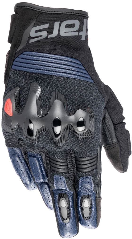 【新品・2営業日で発送】ALPINESTAR アルパインスターズ 【必ず購入前に仕様をご確認下さい】HALO LEATHER GLOVE 7109 DARK BLUE BLACK S 3504822