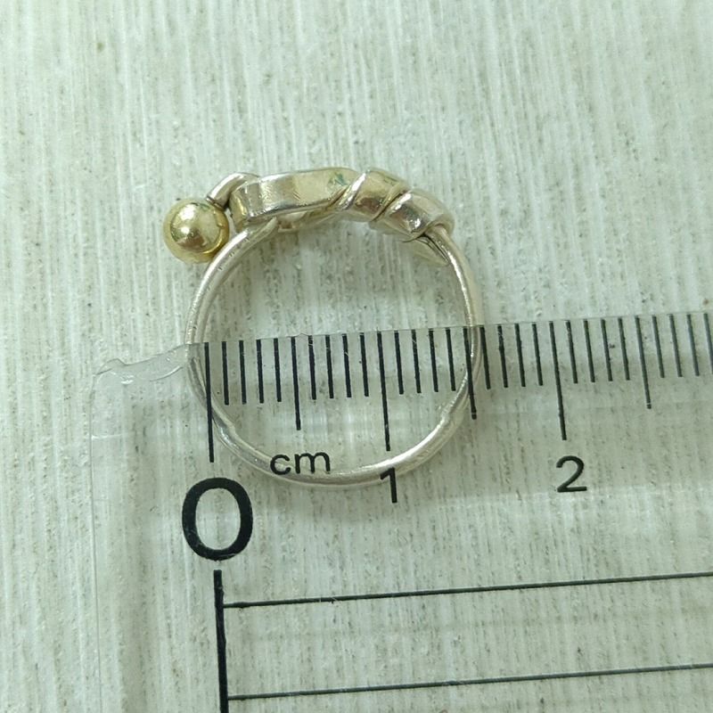 TIFFANY ティファニー フック＆アイ SVリング シルバー ゴールド
