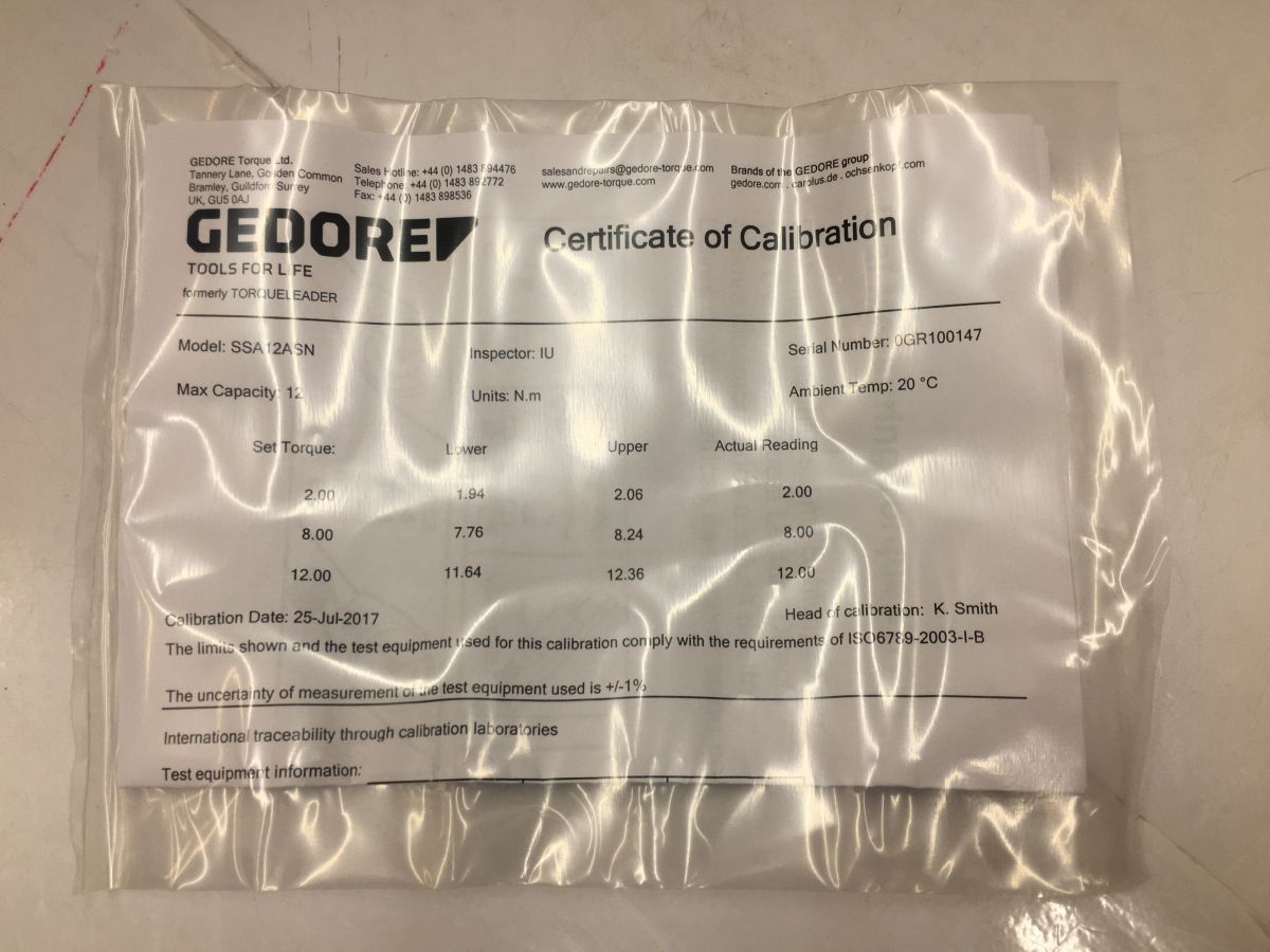 ◇ 【値下品】GEDORE ゲドレー SSA12ASN 010176 ダイヤル型ト