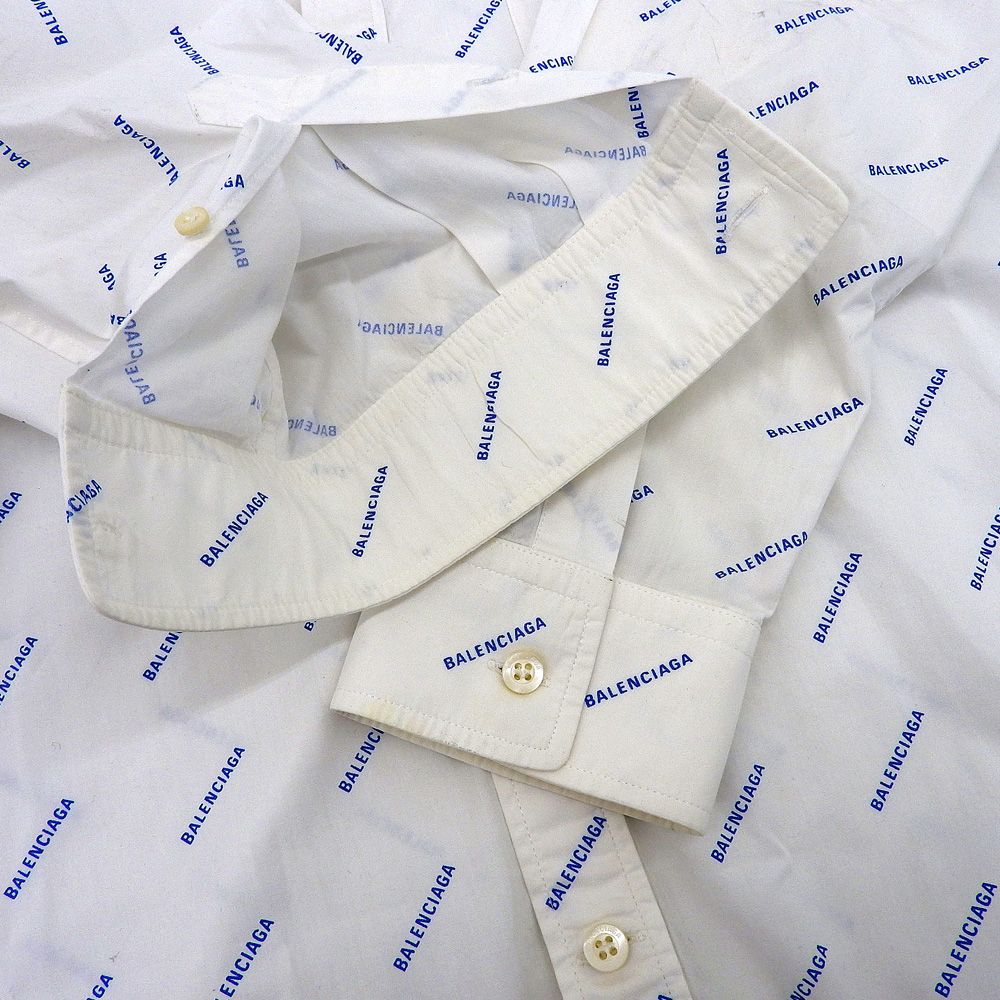 本物保証】 バレンシアガ BALENCIAGA ロゴ 青文字 カッター