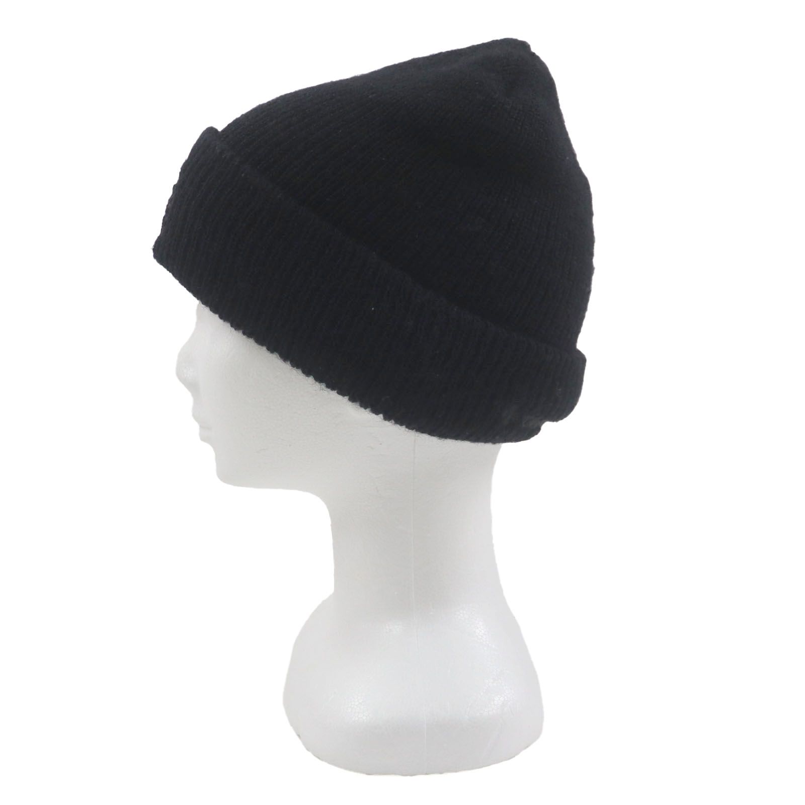 クロムハーツ　ブラックウールニット帽 OSサイズ 22FW ファッション クロムハーツ ブラックウールニット帽 OSサイズ