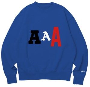 Asia Artist Awards AAA Crewneck - Blue L アジアアーティストアワード