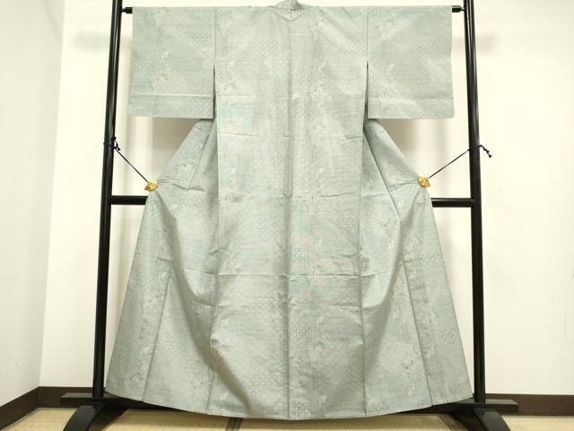 しまさき 平和屋着物○本場大島紬 一元7マルキ 総絣 笹竹文 正絹 逸品 AAAZ4949ph