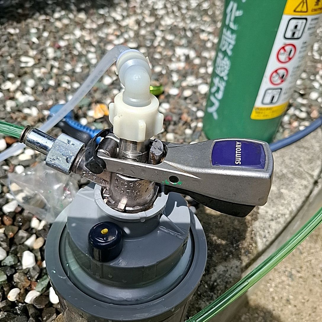 24時間以内発送 自作氷冷式ビールサーバー2口ダブルコック仕様
