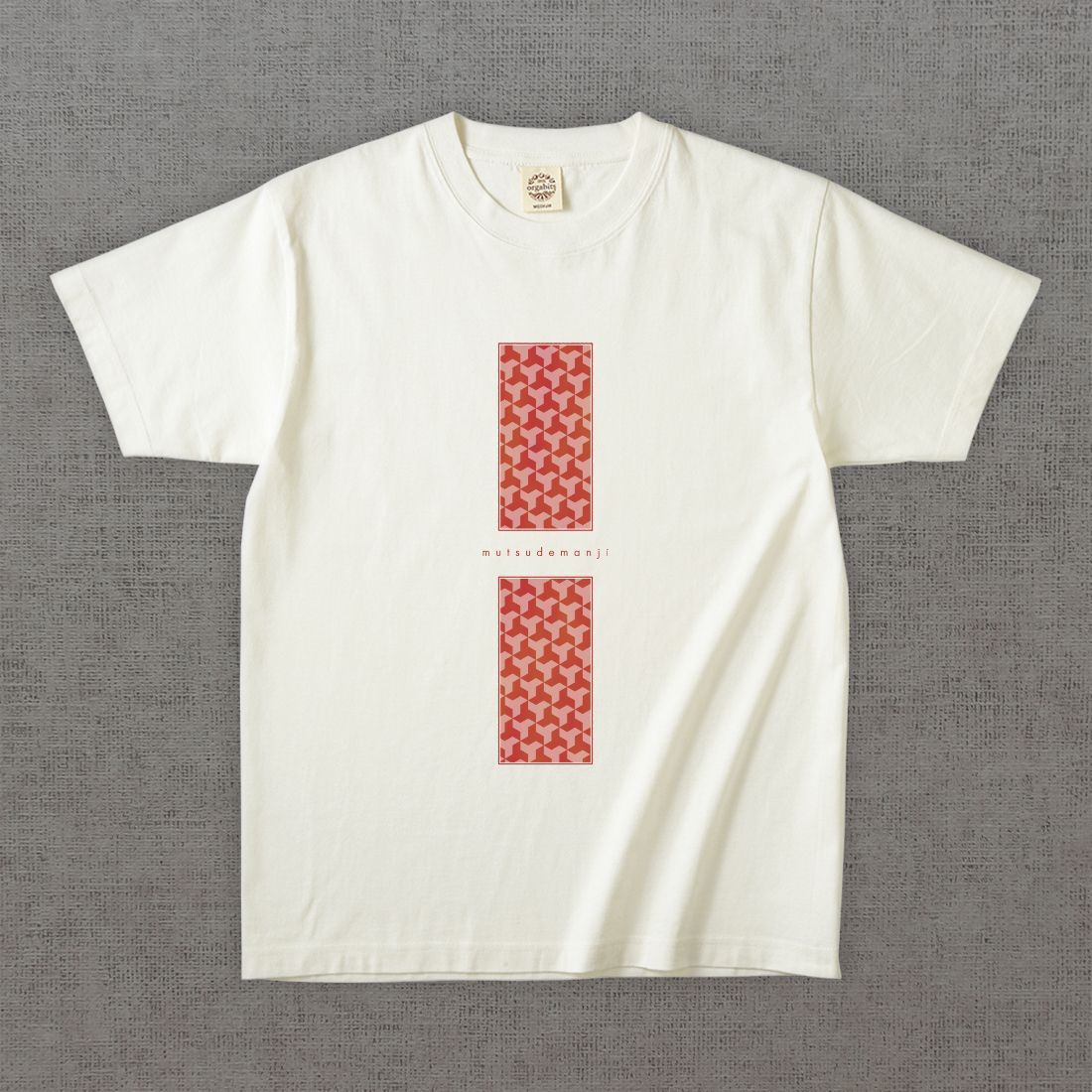 和柄Tシャツ　六手卍 -彩・角-