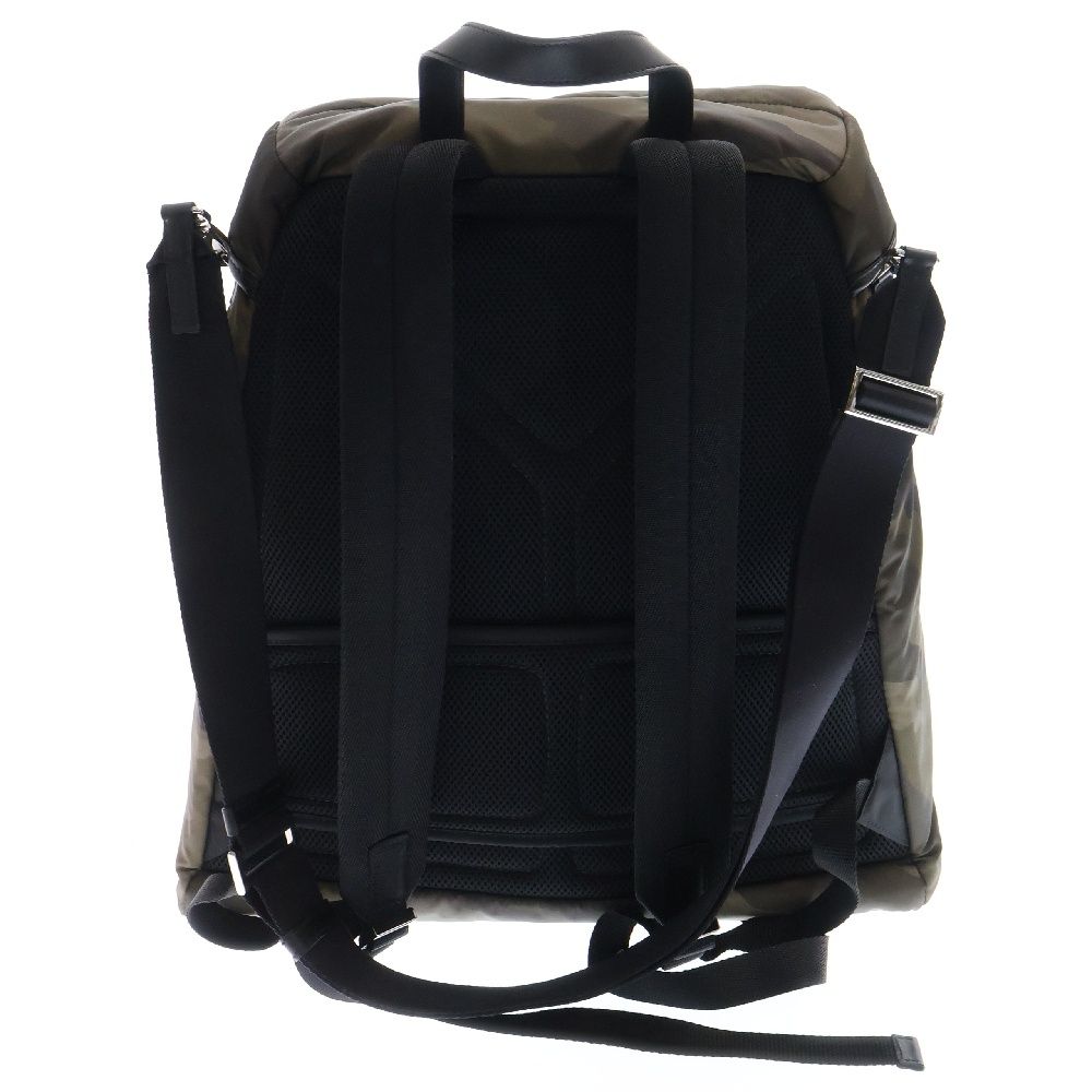 PRADA (プラダ) 24SS Re-Nylon 三角ロゴプレート付き レザー バック